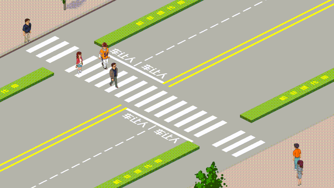 采取突然加速等方式繞過正在通過人行橫道的行人的，依法處罰