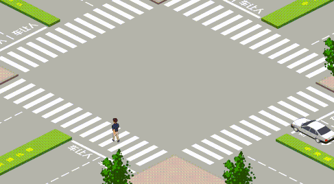 交叉路口左轉(zhuǎn)車輛