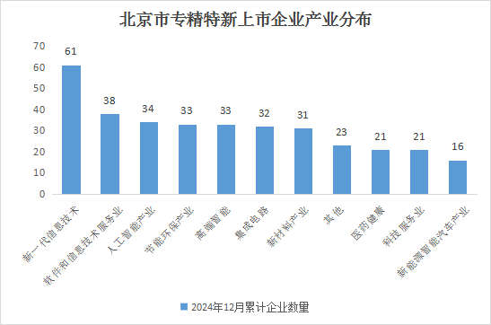 北京市專精特新企業(yè)月度發(fā)展報告（2024年12月）