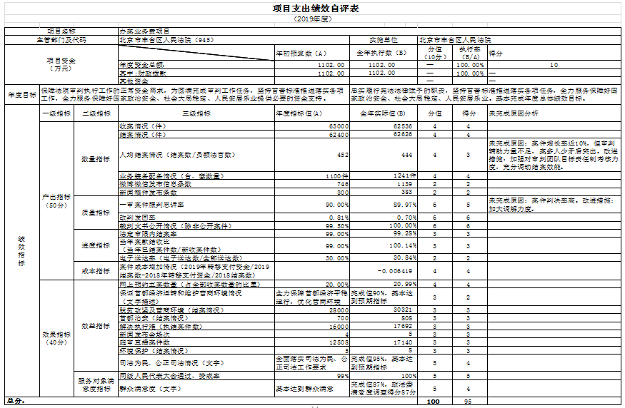 項(xiàng)目支出績效自評(píng)表