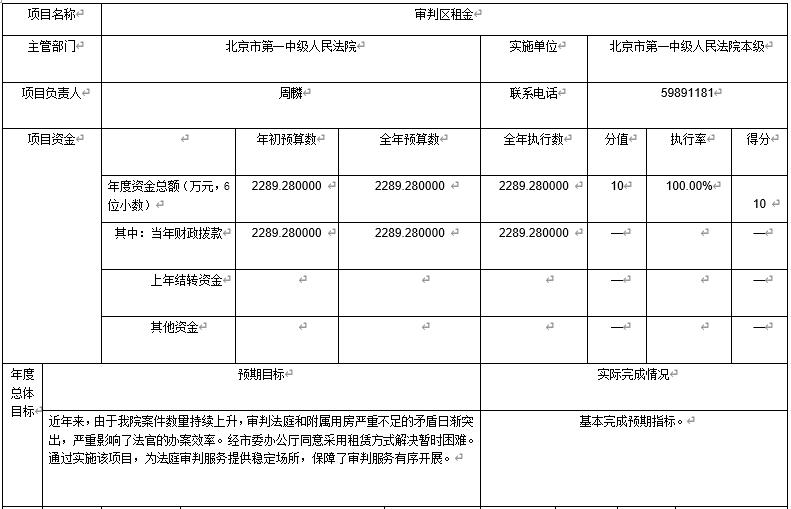 審判區(qū)租金