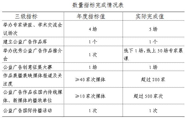 數(shù)量指標(biāo)完成情況表