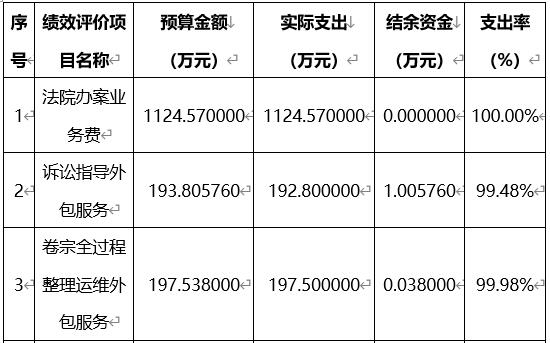預(yù)算資金執(zhí)行情況