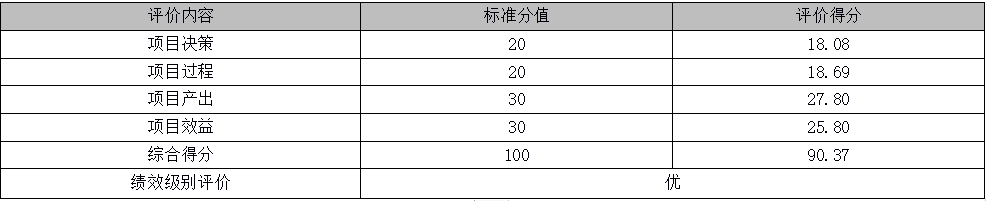 綜合評價情況及評價結(jié)論相關(guān)評分表