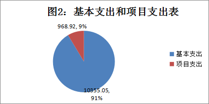 圖2：基本支出和項目支出表
