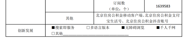 北京住房公積金管理中心2022年政府網(wǎng)站年度工作報(bào)表