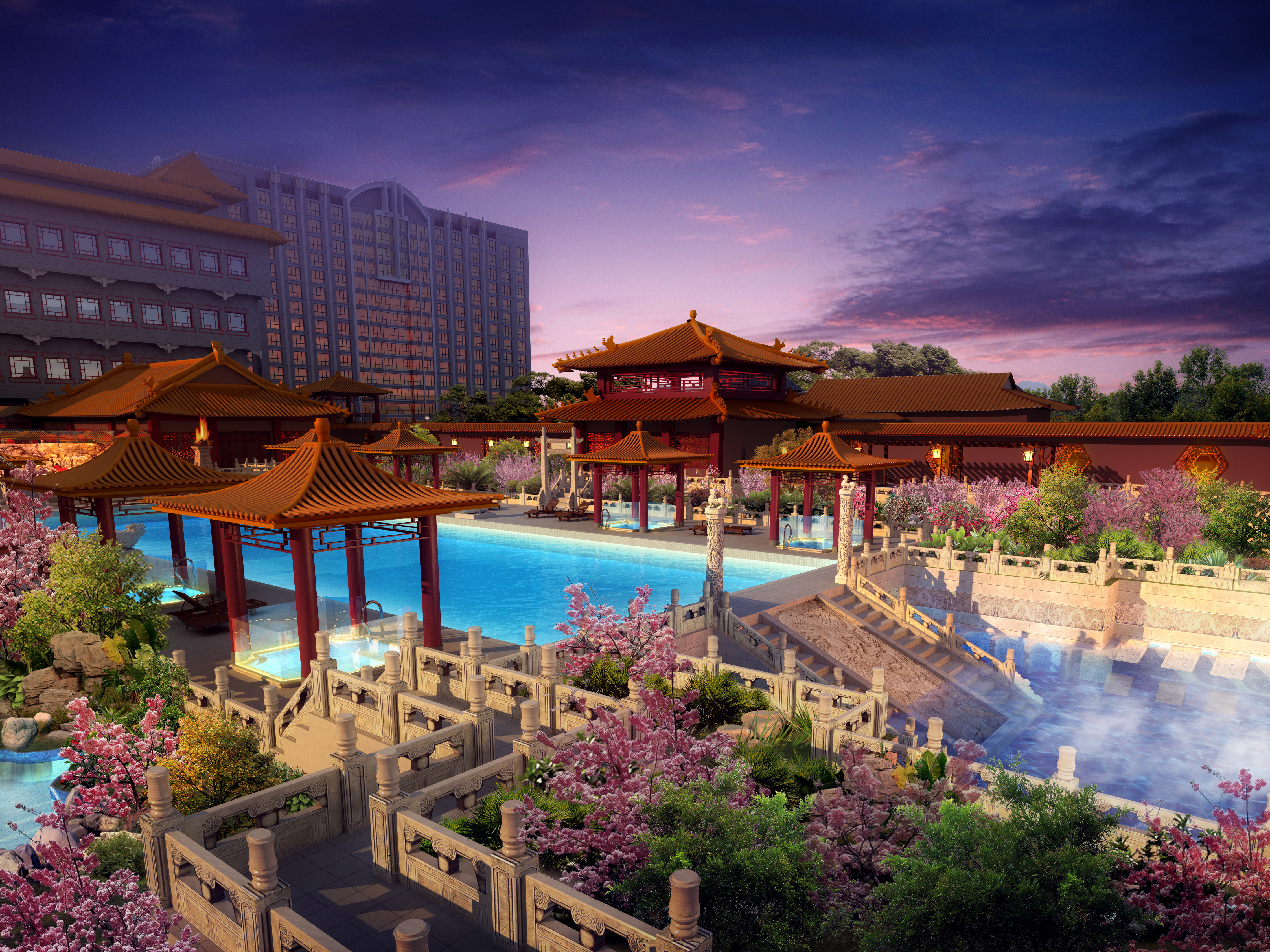 九華山莊核心區(qū)