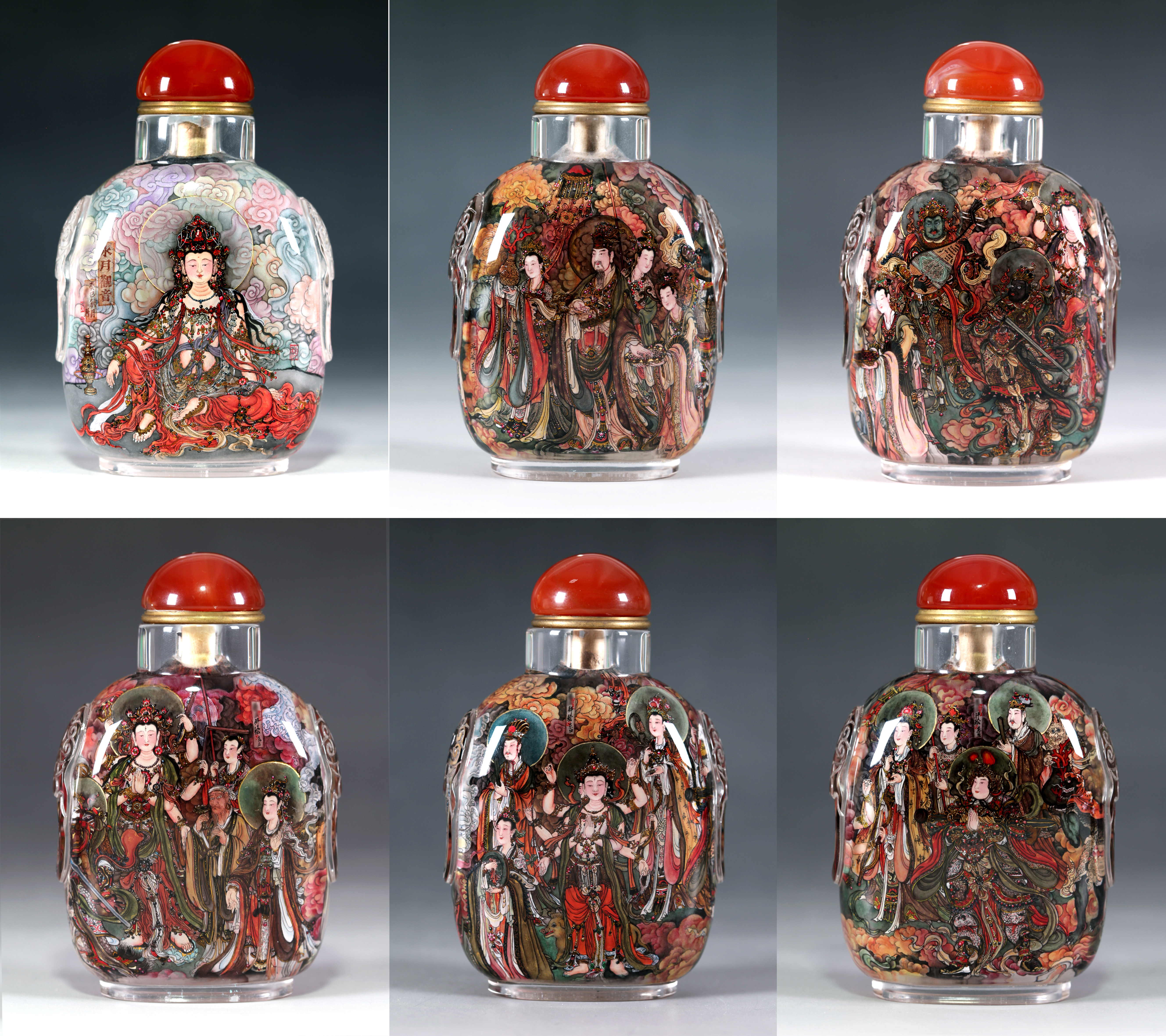 內(nèi)畫鼻煙壺-法海寺壁畫