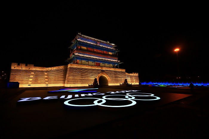 冬奧永定門(mén)亮燈“點(diǎn)亮中軸線”