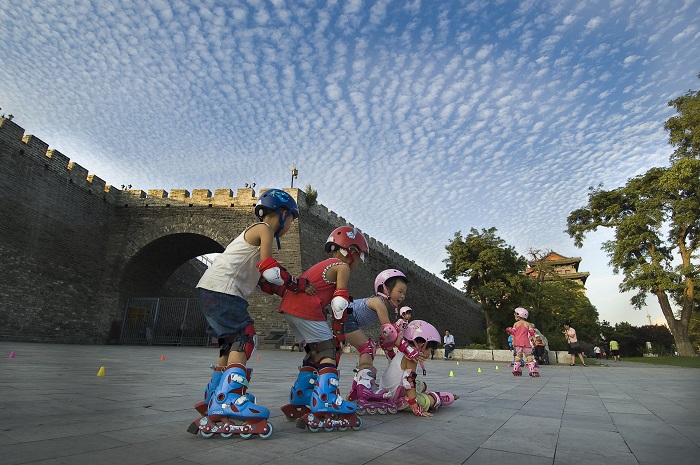 明城墻前居民活動(dòng)