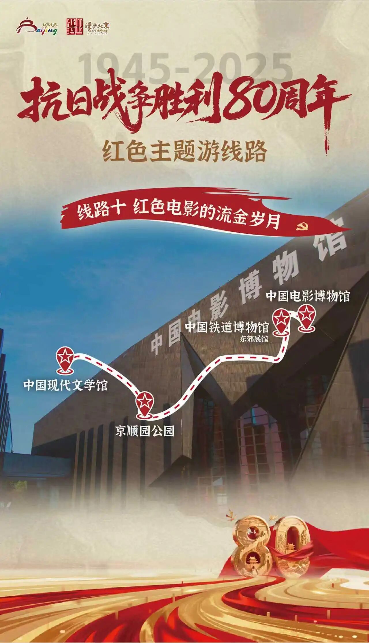 紀(jì)念抗日戰(zhàn)爭勝利80周年紅色主題游線路