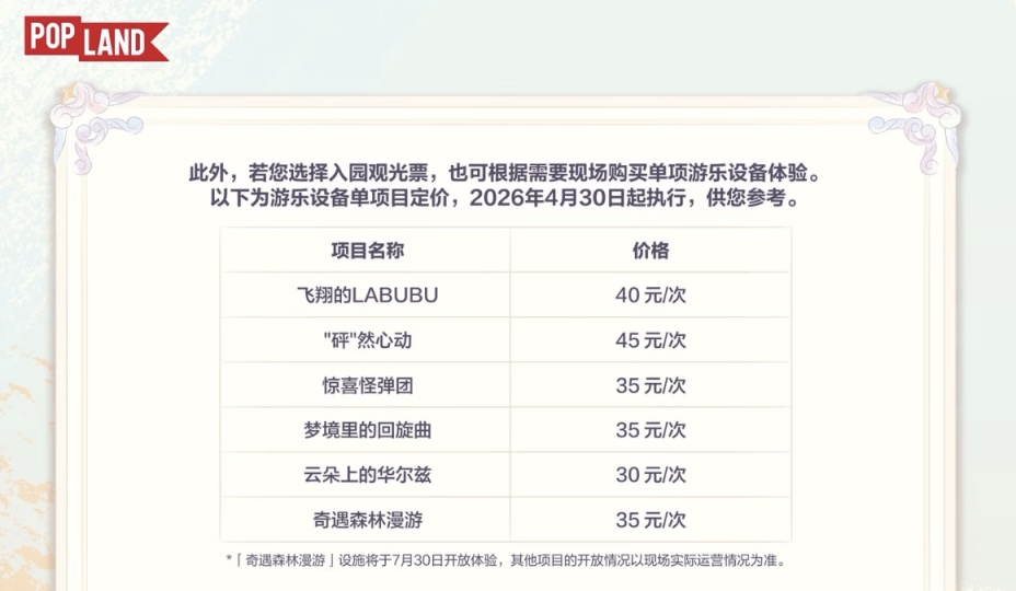 泡泡瑪特城市樂(lè)園公布新票價(jià)，“五一”將迎部分新區(qū)域開(kāi)放