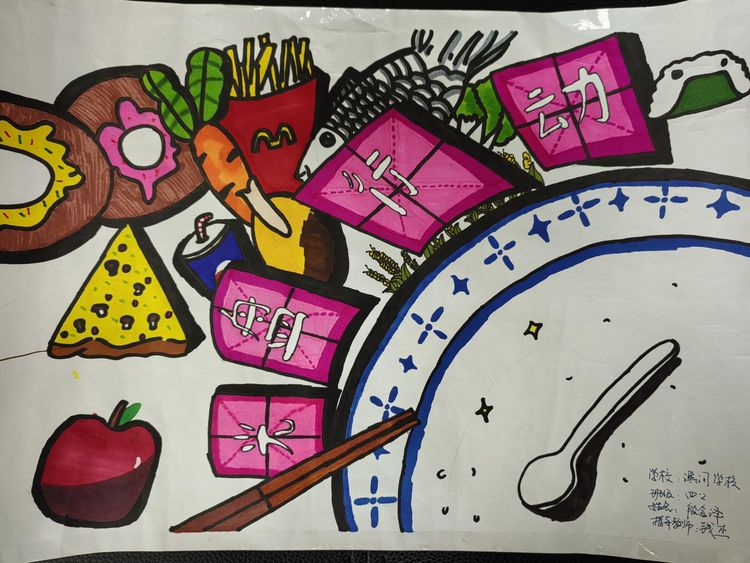 舉行“愛糧節(jié)糧”手抄報(bào)、兒童畫比賽