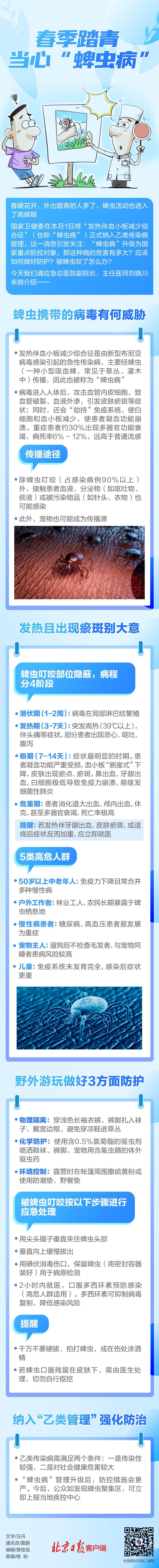 一圖讀懂 | 春季踏青，當心“蜱蟲病”