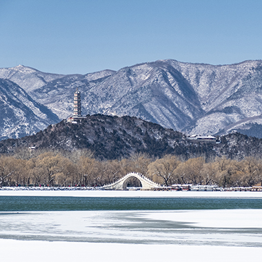 頤和園冬季雪景如詩如畫