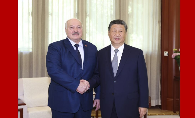 習(xí)近平會見白俄羅斯總統(tǒng)盧卡申科