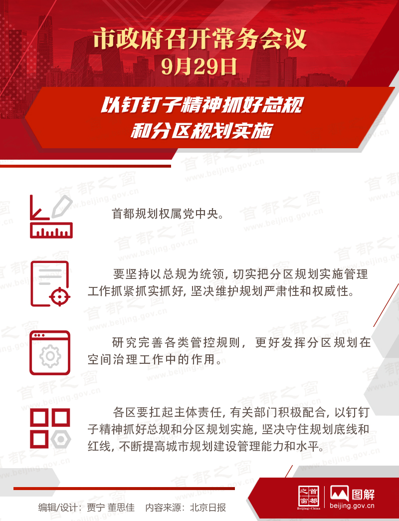 市政府常務(wù)會議：以釘釘子精神抓好總規(guī)和分區(qū)規(guī)劃實施