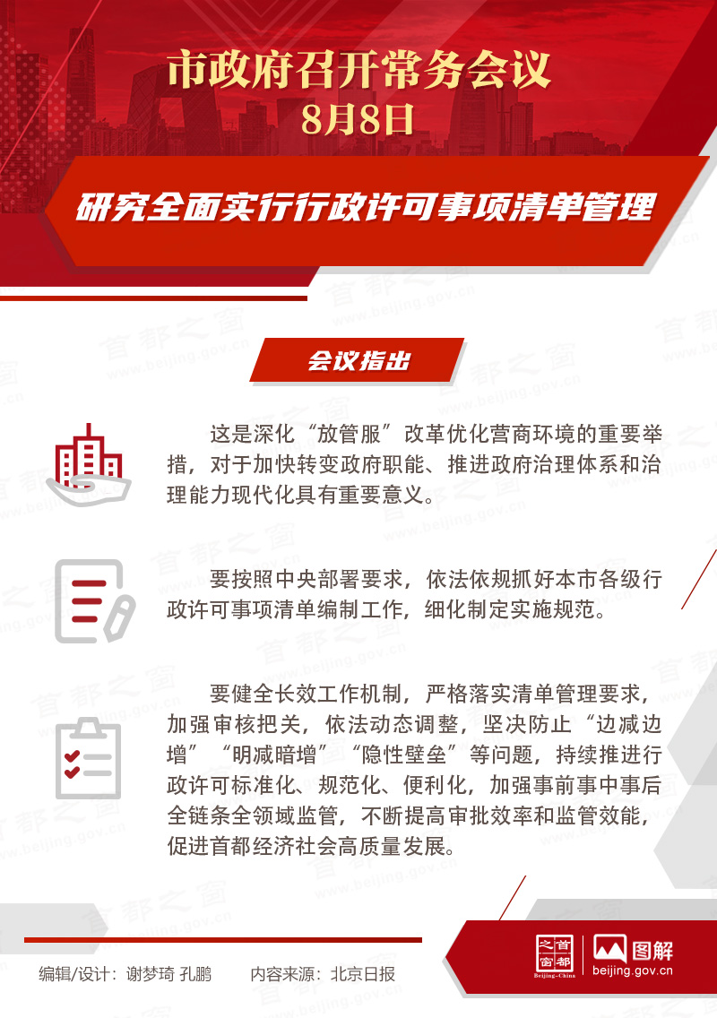 研究全面實(shí)行行政許可事項(xiàng)清單管理