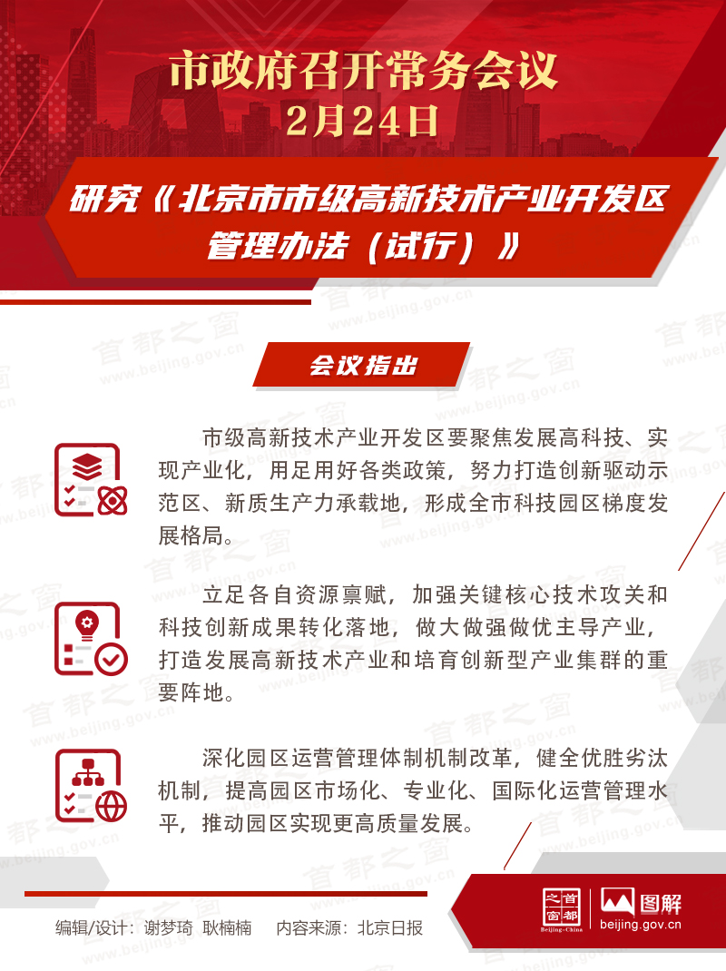 研究《北京市市級高新技術(shù)產(chǎn)業(yè)開發(fā)區(qū)管理辦法（試行）》