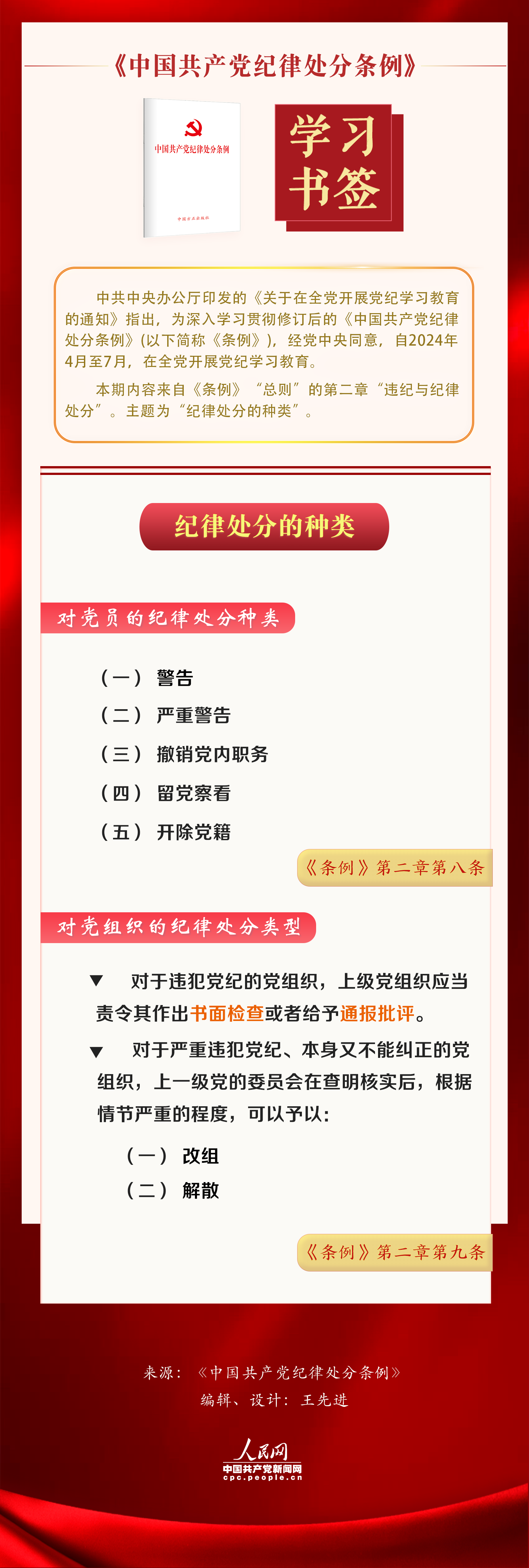 學(xué)習(xí)書簽｜紀(jì)律處分的種類