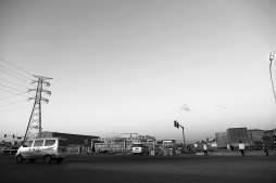 2018年1月的潞城鎮(zhèn)東夏園路口。