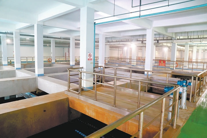 位于地下的污水處理單元。