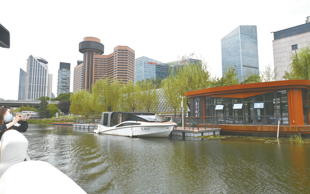 亮馬河景觀廊道打造城市風(fēng)景線