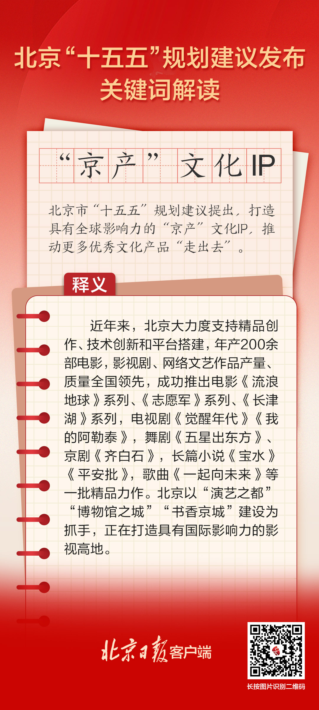 北京“十五五”規(guī)劃建議關鍵詞解讀 | “京產(chǎn)”文化IP