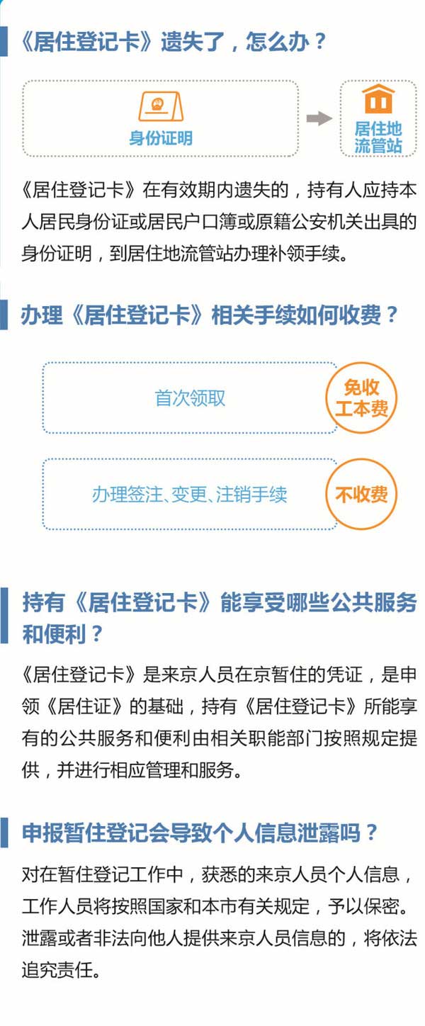 《北京市居住登記卡》辦理使用指南