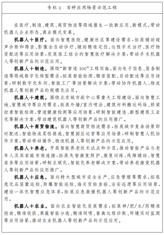 專欄4：百種應(yīng)用場景示范工程