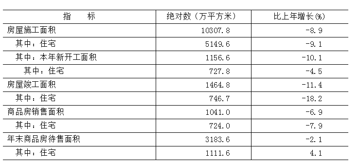 表9 2025年房地產(chǎn)開發(fā)和銷售主要指標